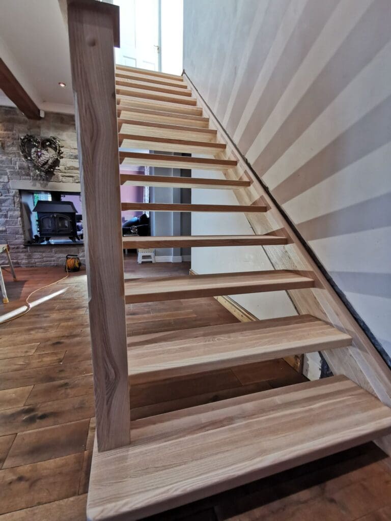Open timber treads