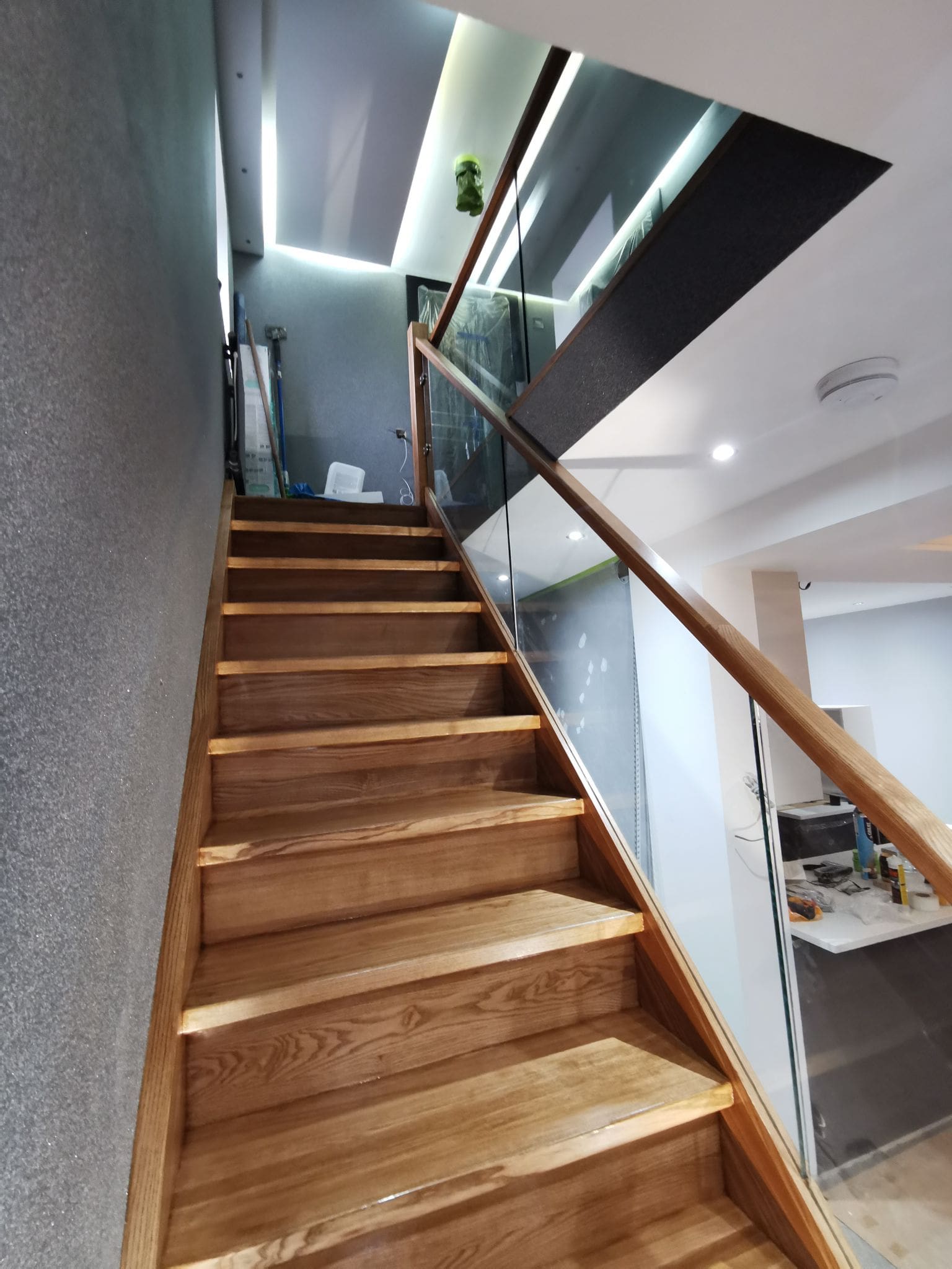 Wood and glass